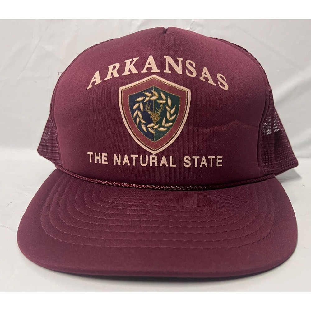 ARKANSAS THE NATURAL STATE‎ TRUCKER CAP IN NEW CONDITION